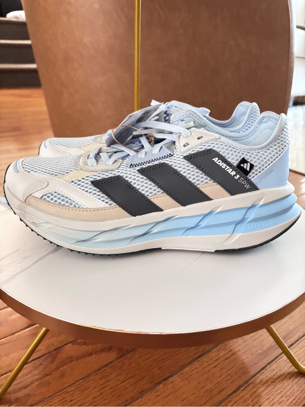 adidas Women's Light Blue and Navy Adistar Running Sneakers size7,5